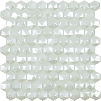 Стеклянная мозаика, Diamond 350D White 31х31