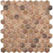 Стеклянная мозаика Hexagon Woods 4700b 31.7х30.7